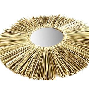 Nouveau miroir en jonc de mer naturel fait à la main, décoration murale, Art Vintage, miroir mural personnalisé, fabriqué au Vietnam - Product Image 2