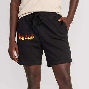 Short personnalisé pour homme, tenue décontractée d'été, tissu léger, couleur noire, respirant, coupe ample, pour homme - Product Image 1