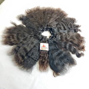 100% brut indien vente en gros faisceaux vierge cuticule aligné traitement aucun machine double trame vague profonde Extensions de cheveux humains - Product Image 4