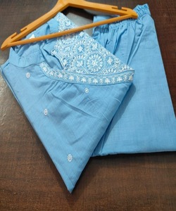 นวมคลุมหน้าสไตล์อินเดียปากีสถานพร้อมทําชุดผ้าฝ้ายผู้หญิงเย็บชุดผู้หญิงที่สง่างาม - Product Image 6