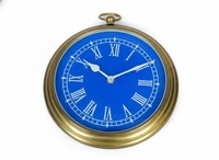 Reloj de Pared de Cuarzo Metálico Verde Oscuro Antiguo, Diseño Moderno de Mediados de Siglo, Decoración Rústica para Colgar en la Pared de Cafetería, Oficina o Dormitorio