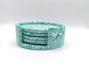 Techniques de résine époxy Utiliser des sous-verres en résine avec base dure au design Terrazzo pour les ustensiles de cuisine - Product Image 5