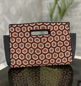 Luxe écologique femmes grande capacité PVC pochette sac de soirée imperméable Durable coton doublure fleur conception fourrure matériel - Product Image 1