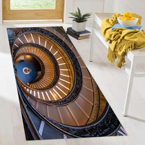 Tapis d'escalier des Musées du Vatican, Tapis Paysage Italien, Tapis Imprimé, Tapis Fin Non Tissé - Product Image 5