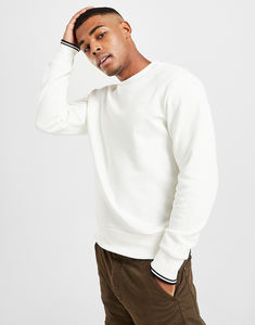 Venta al por mayor de mezcla de algodón pulóver verde Sudadera de cuello redondo para hombres de lana suave cuello redondo Atlético pulóver sudadera personalizada - Product Image 2