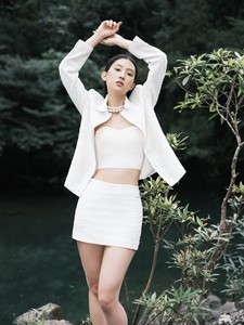 Venta caliente negro y blanco de un solo pecho de manga larga chaquetas de mujer VERA SHIRT JACKET con precio al por mayor WHITE ANT Vietnam - Product Image 2