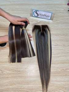 Extensiones de Cabello Humano Brasileño Remy SDD Liso Natural de 8-30 Pulgadas, 100g, Color Claro Natural, Venta al Por Mayor - Product Image 2