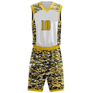 Ensemble de maillots de basket-ball à sublimation personnalisée pour adultes uniforme d'été respirant avec chemise et short à quantité minimale de commande bas pour équipes - Product Image 5