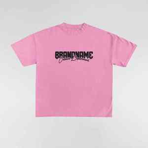 เสื้อยืดผู้ชายทรงโอเวอร์ไซส์ผ้าคอตตอนถักฮิปฮอปโอเวอร์ไซส์ DTG พิมพ์ลายกราฟิก100% - Product Image 5