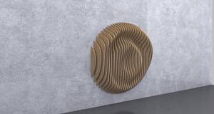 Archivos CNC Art Deco modernos para decoración de pared de madera ondulada paramétrico 06 Panel de pared de retrato para colgar proyectos de enrutador CNC de cumpleaños - Product Image 5