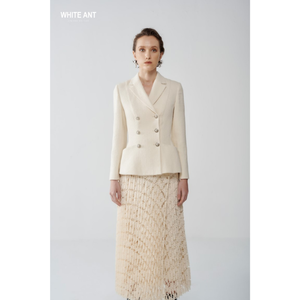 Jolie jupe pour femme, tissu de bonne qualité, jupe midi plissée en dentelle LYRA, jupe longue avec blazer, vêtements d'été, Vietnam - Product Image 1
