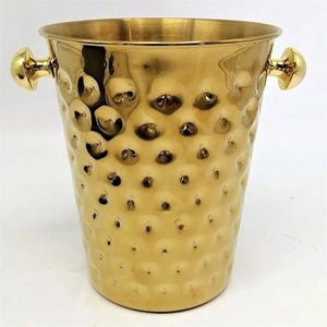 Antique Design Metal for Champagne <b>Ice</b> Bucket with Silver Finish High Quality Wine Cooler Handle Custom Logo Accepted - Product Image 2