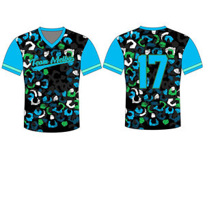 T-shirts de baseball en gros pour hommes et enfants, manches courtes, impression par sublimation, uniformes de softball, design pour kit de jeu de softball à lancer lent - Product Image 6