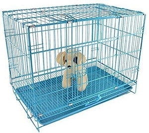 Grande caisse pour chien en métal noir pour grande cage à chien porte unique pour chiens intérieur extérieur fil de fer maison pour animaux de compagnie - Product Image 2