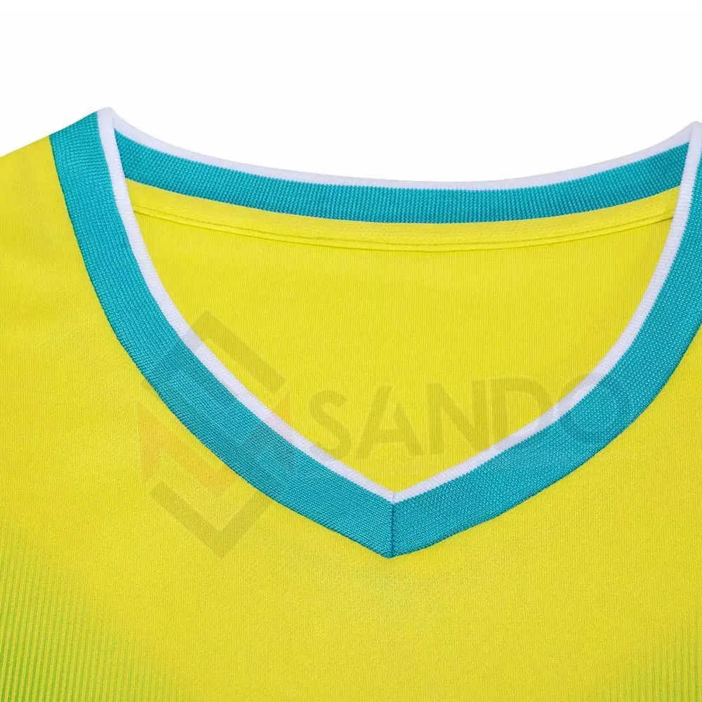 La maglia da calcio di qualità thailandese all'ingrosso della fabbrica ha impostato l'uniforme da calcio personalizzata imposta il Kit della maglia da calcio estate inverno Unisex OEM