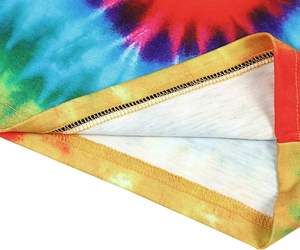 T-shirt à manches courtes pour hommes personnalisé 100% coton Tie Dye Design Kids Girls Boys - Product Image 6