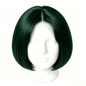 Dark Green Middle Part Bob <b>Wig</b> Human Hair <b>Lace</b> <b>Front</b> <b>Wig</b> for Women Straight Short Bob <b>Wig</b> Dark Green Human Hair <b>Wig</b> Daily Par - Product Image 3
