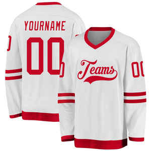 Vente en gros logo personnalisé maillot de hockey sur glace dernière conception sports de plein air entraînement vêtements de sport pour le nom de l'équipe OEM - Product Image 1