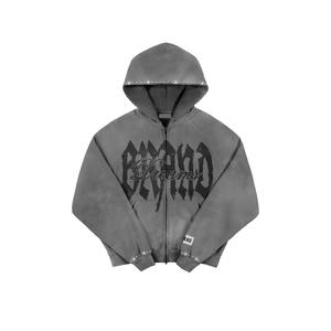 Nouveau dernier design 100% coton polaire lourde Logo personnalisé pull Design Logo avec poche unisexe - Product Image 1