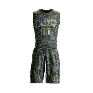 Ensembles d'uniformes de basket-ball en polyester 100% de haute qualité grande taille adulte conception personnalisée imprimé par sublimation numérique - Product Image 1