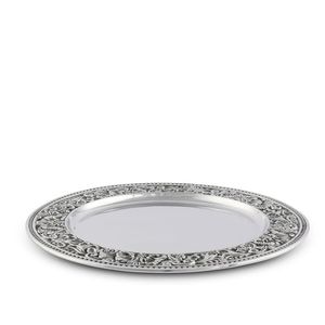 Plaque de présentation en métal doré martelé faite à la main pour la décoration de table de luxe lors d'un banquet d'anniversaire de mariage - Product Image 4