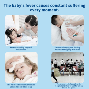 स्वास्थ्य देखभाल बुखार सिरदर्द दर्द गर्म तापमान राहत ठंडा बुखार कूलिंग जेल पैच - Product Image 4