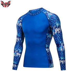 2023 El mejor diseño personalizado Sublimación Impreso Color sólido Hombres MMA Rash Guard a la venta ahora - Product Image 2