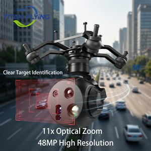 กล้อง Gimbal สำหรับโดรน UniPod MT11 ความละเอียด 48MP ซูมออปติคอล 11 เท่า ภาพความร้อน 640 พร้อมระบบวัดระยะทาง 1200 เมตร AI Tracking และแกนกันสั่น 3 แกน - Product Image 3
