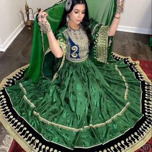 Ropa tradicional hecha a mano vestido afgano de alta calidad mejor Material afgano Vintage vestidos de mujer 0707 - Product Image 5