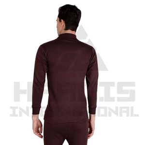 Slim Fit manga larga nuevo estilo cuello redondo Camiseta nuevo diseño de moda contraste Color Panel camiseta para hombres - Product Image 5