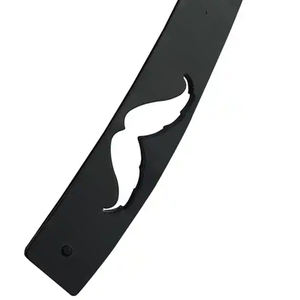 Rasoir à lame pliante, outils de rasage de la barbe, Logo personnalisé privé, noir mat, rasoir professionnel pour le visage - Product Image 3