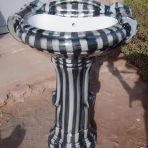 Lavabo Big Sterling en céramique Lavabo à main sur pied avec évier sur pied - Product Image 4