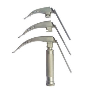 Laryngoscope manuel en acier inoxydable personnalisé en gros Source d'alimentation Laryngoscope à fibre optique à prix raisonnable - Product Image 1
