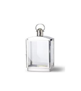 Hermosa linterna de vela de metal cuadrada con acabado plateado Diseño tradicional ecológico y estilo moderno para regalos de Pascua - Product Image 3