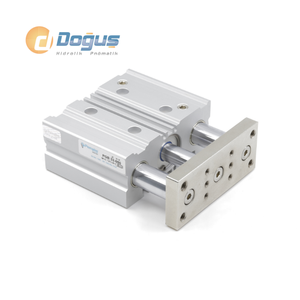 Cilindro Neumático Magnético de Doble Rodamiento Serie PGB 32, Estructura de Acero y Aluminio, Nuevo, Núcleo de Cilindro de Pistón - Product Image 1