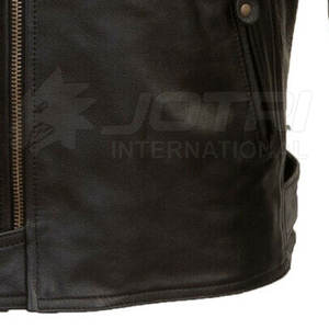 Nouveauté Veste de moto homme en cuir de haute qualité Veste de moto homme en cuir de quantité minimale de commande basse Veste de moto homme en cuir - Product Image 6