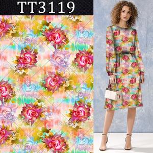 ชุดเดรสแฟชั่นพิมพ์ลายผ้าโพลียืดพร้อมพิมพ์ลายผ้านุ่มพิเศษสำหรับกางเกงชายหาดและเดรสผู้หญิง - Product Image 3