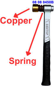 DIY สปริงทองแดงชุบสังกะสี ค้อนดูดซับแรงกระแทก DIA35 X 350mmL - Product Image 4