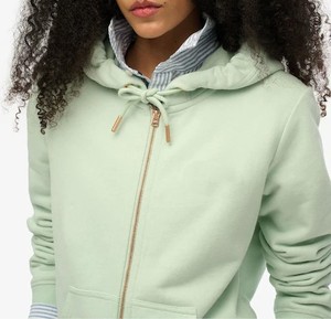 Personnalisable 100% Coton À Capuche Hiver Full Zip Hoodies pour Femmes Durable Respirant avec Logo Brodé Deux Poches - Product Image 6