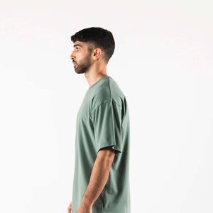 2025 Oversize Drop Shoulder Streetwear Venta al por mayor en blanco de calidad personalizada algodón Logo camiseta para hombres - Product Image 4