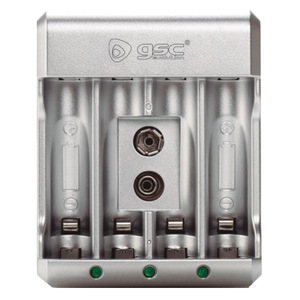 Caricabatterie ricaricabile per batterie AA/AAA/9V (GSC 106005011) - Product Image 1