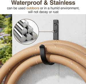 Crochets muraux en métal pour porte de placard extérieur, salle de bain et sacs à dos utilisés pour suspendre vêtements et serviettes, montage mural à vis - Product Image 4