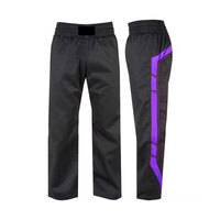Pantalones de Karate MMA de Alto Rendimiento para Hombre Adulto, Logotipo Frontal, 100% Algodón, Transpirables, de Secado Rápido, Colores Personalizados, 180g