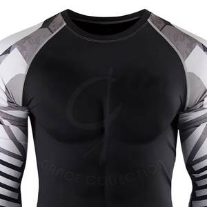 Anti-rides prix raisonnable meilleur Design Rash Guard avec Logo personnalisable poids léger hommes Rash Guard - Product Image 4