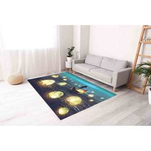 Alfombra con Diseño de Luna Brillante: Decoración Abstracta Moderna, Alfombra Impresa, Alfombra de Chenilla - Product Image 2