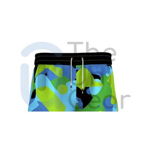 กางเกงขาสั้นออกกำลังกายสำหรับผู้ชายเอวปานกลางพิมพ์ลายซับลิเมชันพิมพ์ลาย - Product Image 3