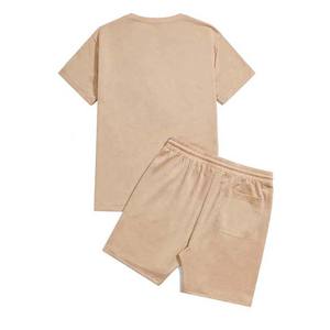 Sprixo Enterprises Conjunto de camiseta y pantalones cortos para hombre Trajes de verano Moda Casual Traje de manga corta para hombres Chándales de 2 piezas - Product Image 4