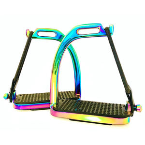 Estribos de Seguridad Antideslizantes para Caballos, Equipo de Montar Cómodo y de Alta Resistencia, Aluminio Ligero para Uso Ecuestre, Marca SHER SONS SPORTS - Product Image 1