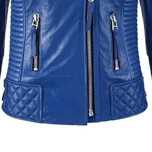 Chaqueta de cuero genuino de primera calidad con diseño elegante Costura duradera Ajuste cómodo. Para ropa informal o formal Talla XS - Product Image 5