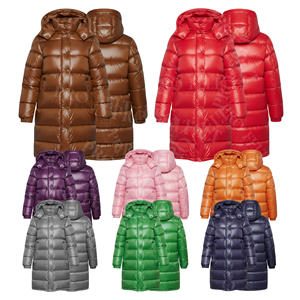 100% High Quality Polyamide Zip-Up Lightweight Winter Outerwear Long Puffer Coats For <b>Women's</b> Fashionable Custom Puffer Coats - Product Image 1